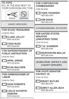 Republican Sample Ballot for Aug. | Clinton Daily News